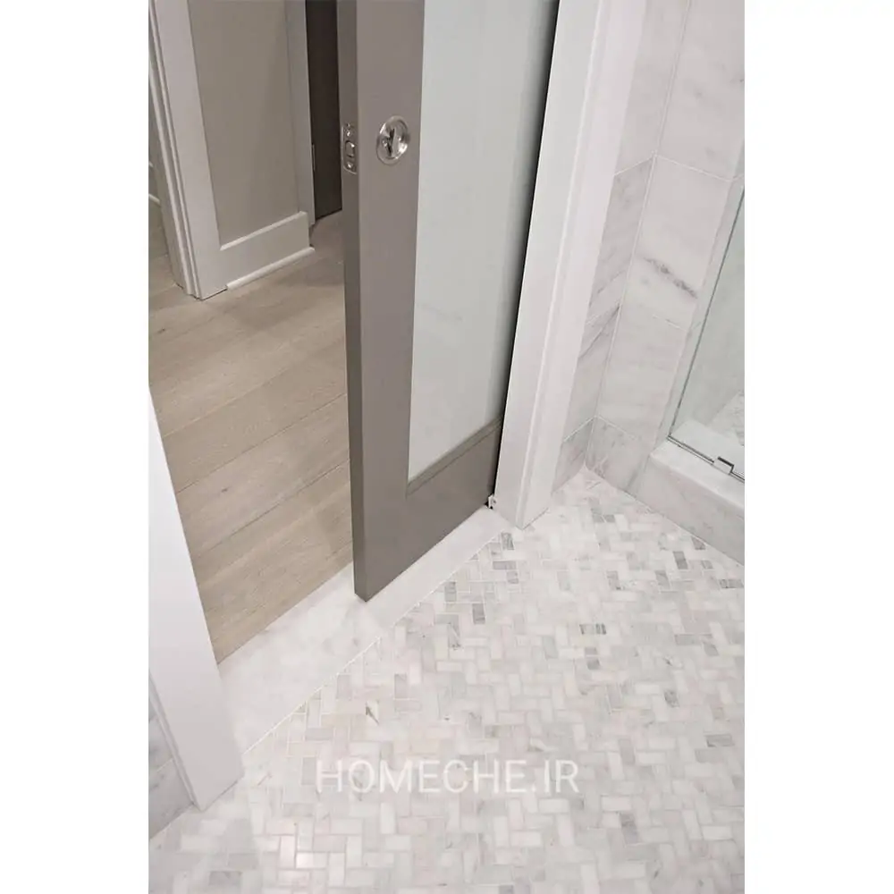 درب مخفی کشویی با روکش شیشه و رنگ درب مخفی کشویی با روکش شیشه و رنگ - هومچه