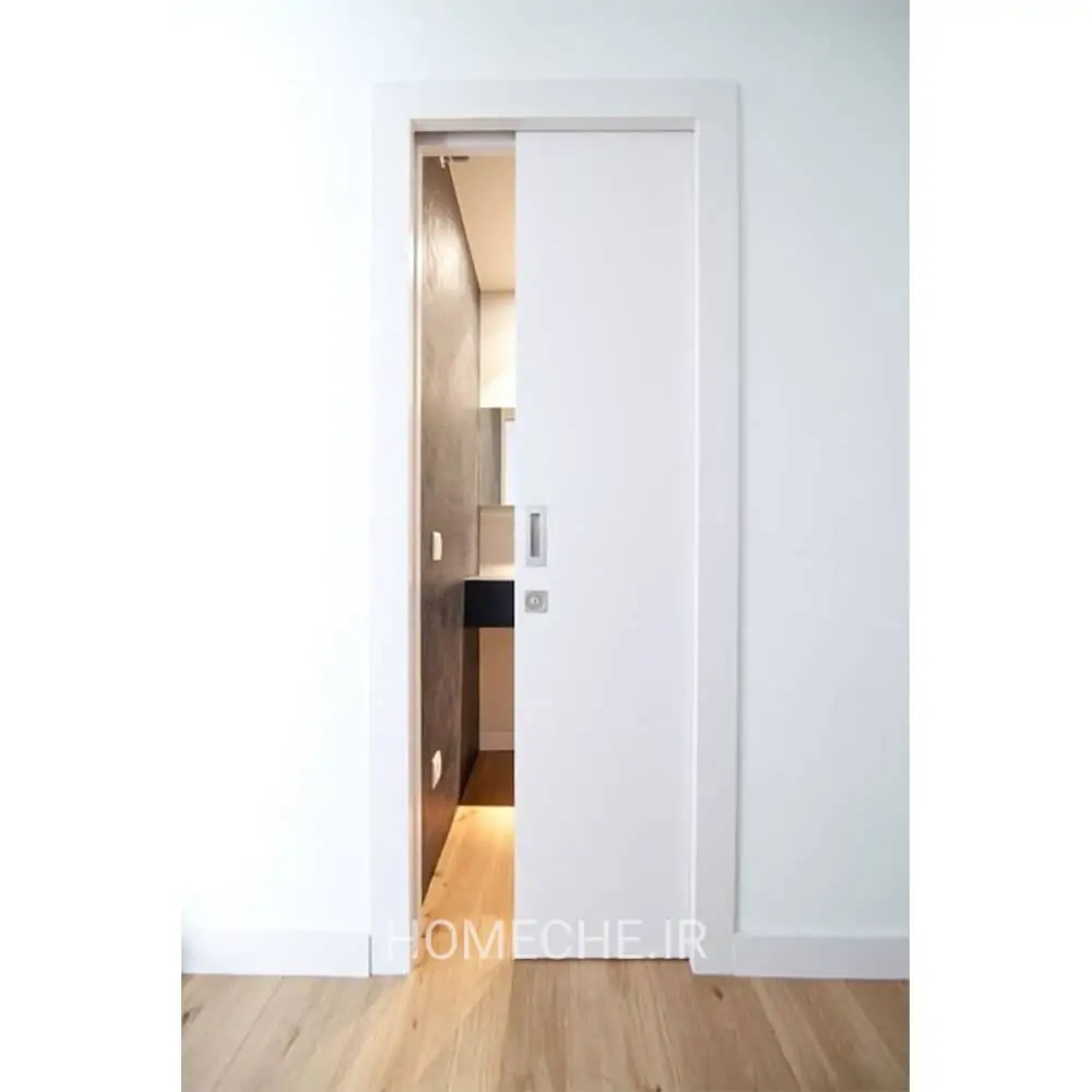 درب ریلی پنهان شو با روکش رنگ پوششی درب ریلی پنهان شو با روکش رنگ پوششی - هومچه