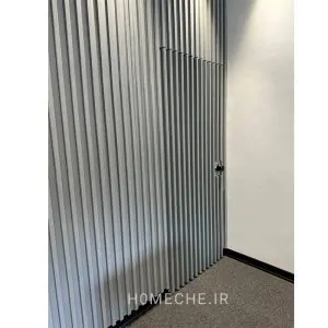 درب چهارچوب مخفی با روکش تخته های چوبی عمودی - هومچه