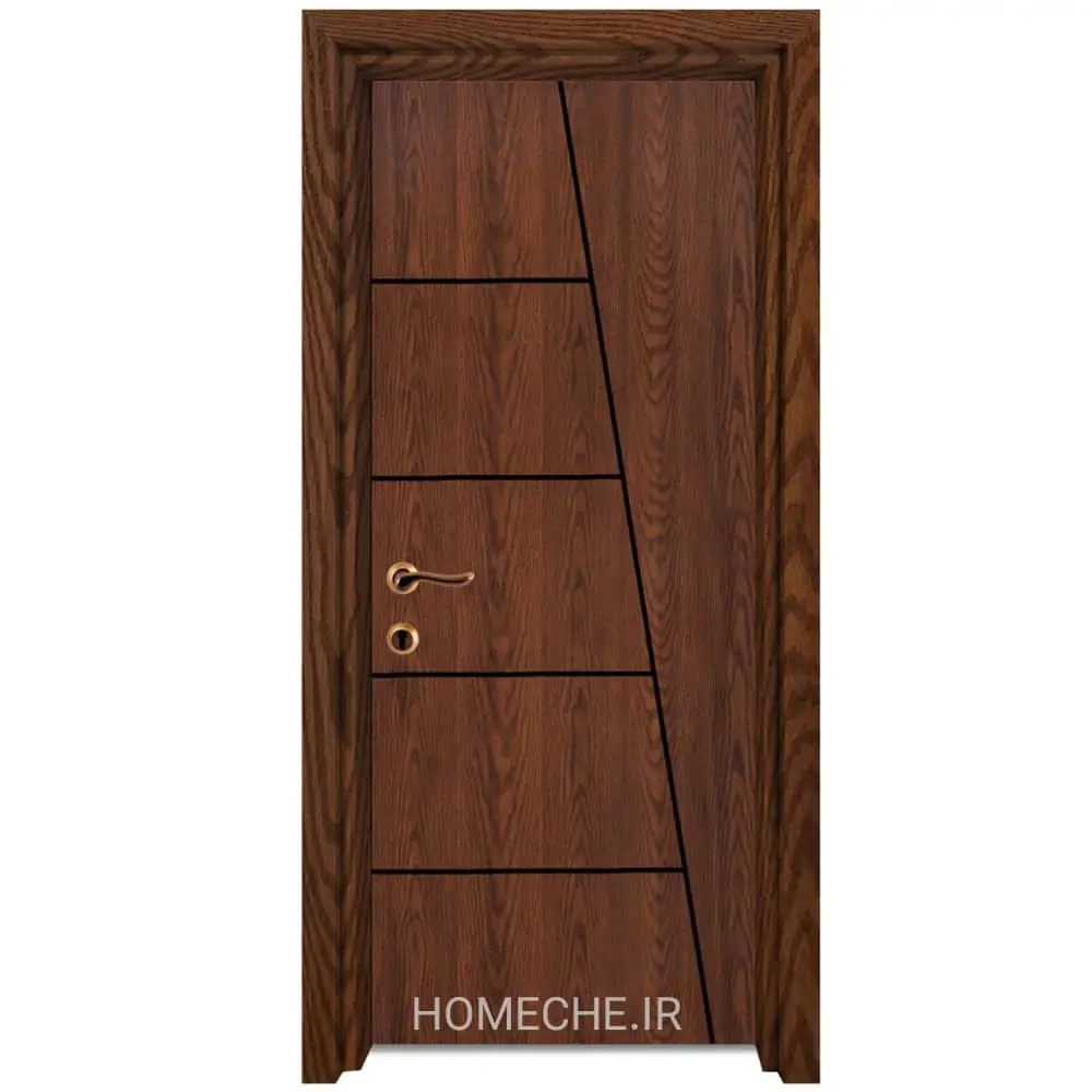 درب ضد آب polywood با روکش قهوه ای تیره - هومچه