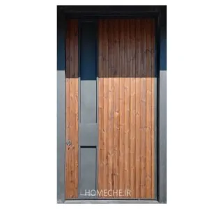 درب پیوت با روکش ترمووود و دستگیره توکار - هومچه