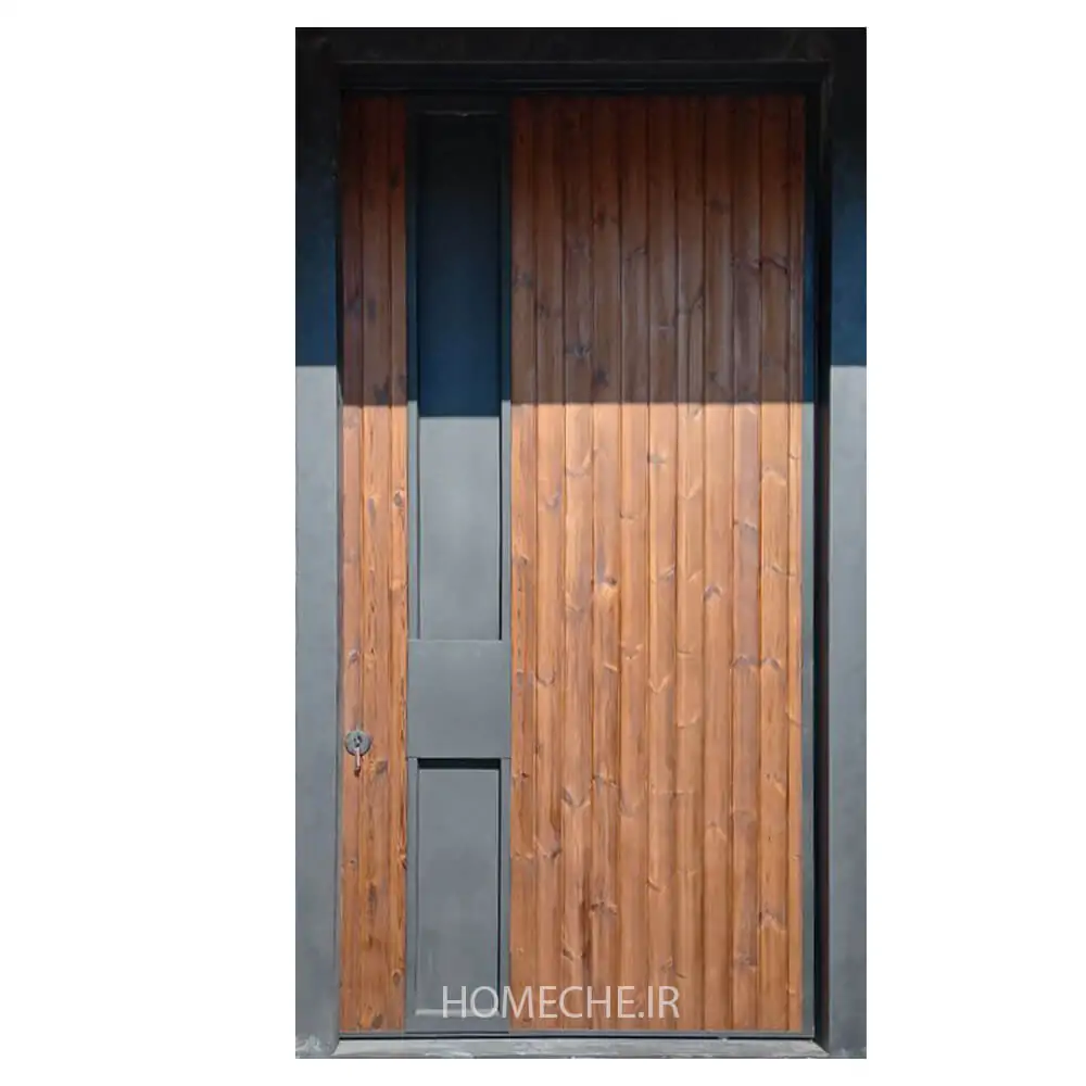 درب پیوت با روکش ترمووود و دستگیره توکار درب پیوت با روکش ترمووود و دستگیره توکار - هومچه