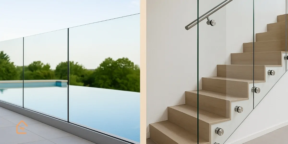 نرده شیشهای فریم لس چیست و چه تفاوتی با مدل اسپایدری دارد؟